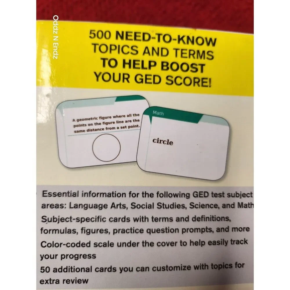 The Princeton Review 500 Essential GED Flashcards - Language Arts Social Studies
